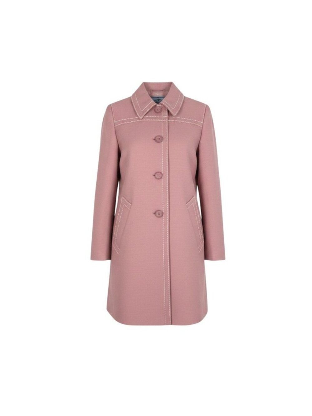 Prada Stitch Design Coat Pink Jacket